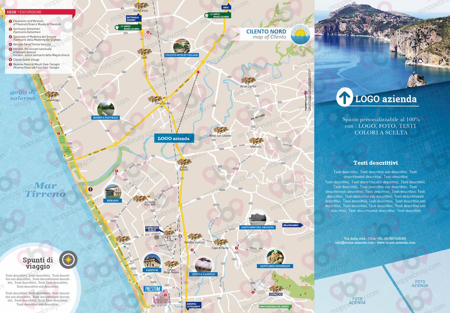 Cilento Nord - Mappe Brusy