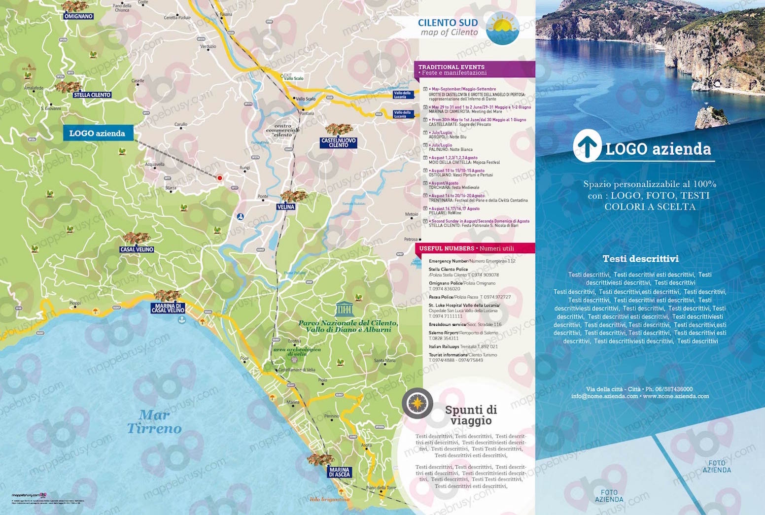 Cilento Sud - Mappe Brusy