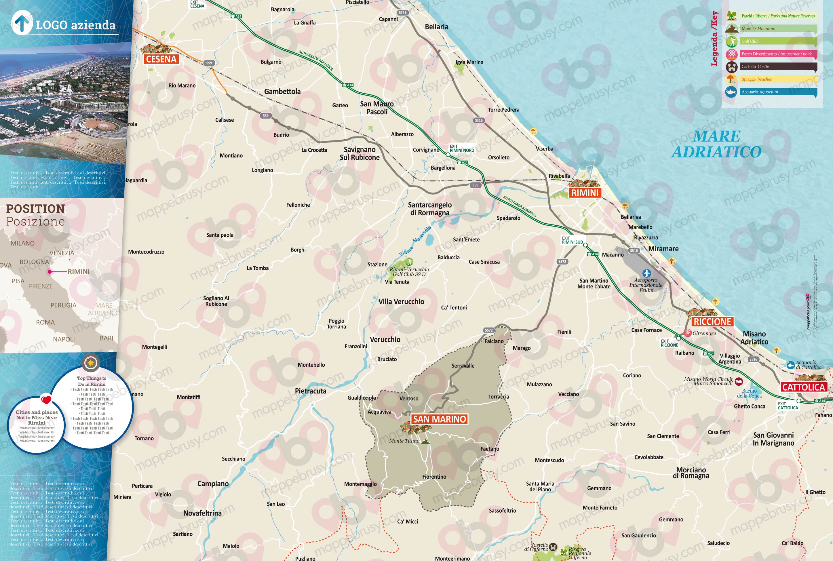 Mappa dell'Emilia-Romagna - Emilia-Romagna map - mappa Emilia-Romagna - mappa personalizzata dell'Emilia-Romagna