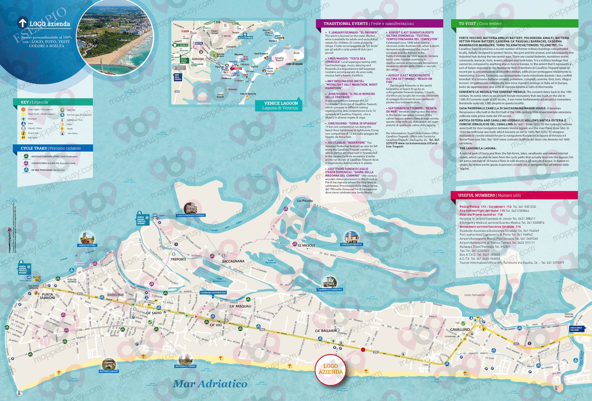 Mappa di Cavallino - Cavallino city map - mappa Cavallino - mappa personalizzata di Cavallino - mappa tursitica di Cavallino