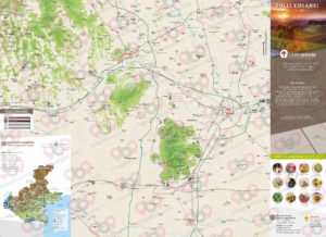 Mappa dei Colli Euganei - Colli Euganei map - mappa Colli Euganei - mappa personalizzata dei Colli Euganei - mappa tursitica dei Colli Euganei