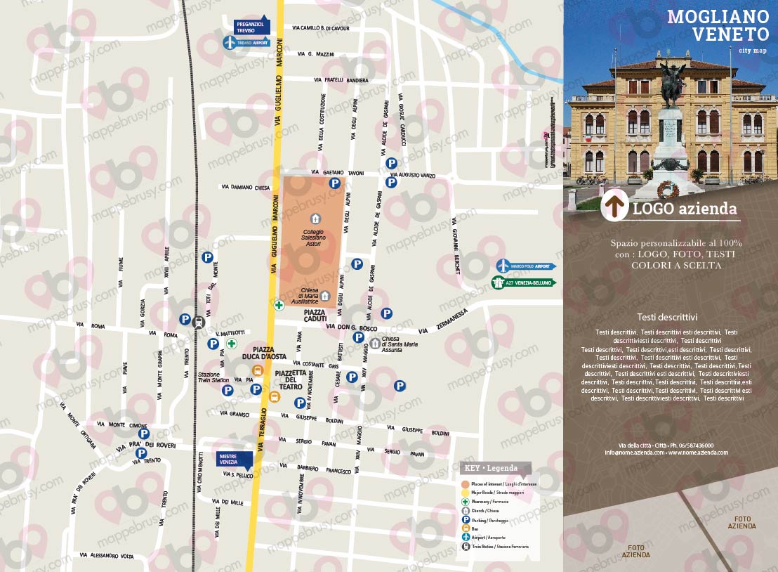 Mappa di Mogliano Veneto - Mogliano Veneto city map - mappa Mogliano Veneto - mappa personalizzata di Mogliano Veneto - mappa tursitica di Mogliano Veneto