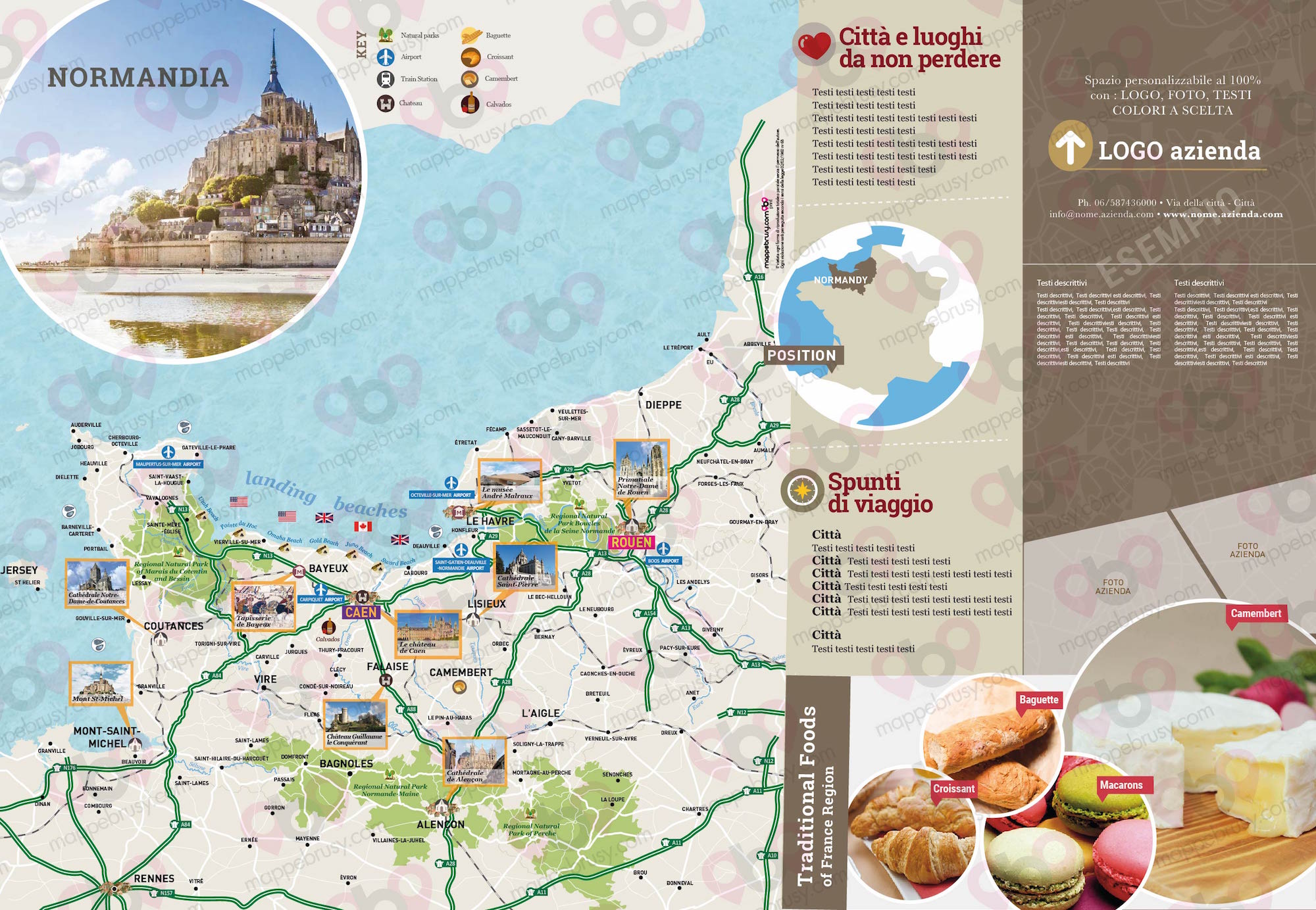 Normandia Mappe Brusy Normandia Mappe Brusy