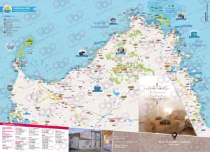 Mappa A3 personalizzata per Dimora di San Simplicio - Nord Sardegna