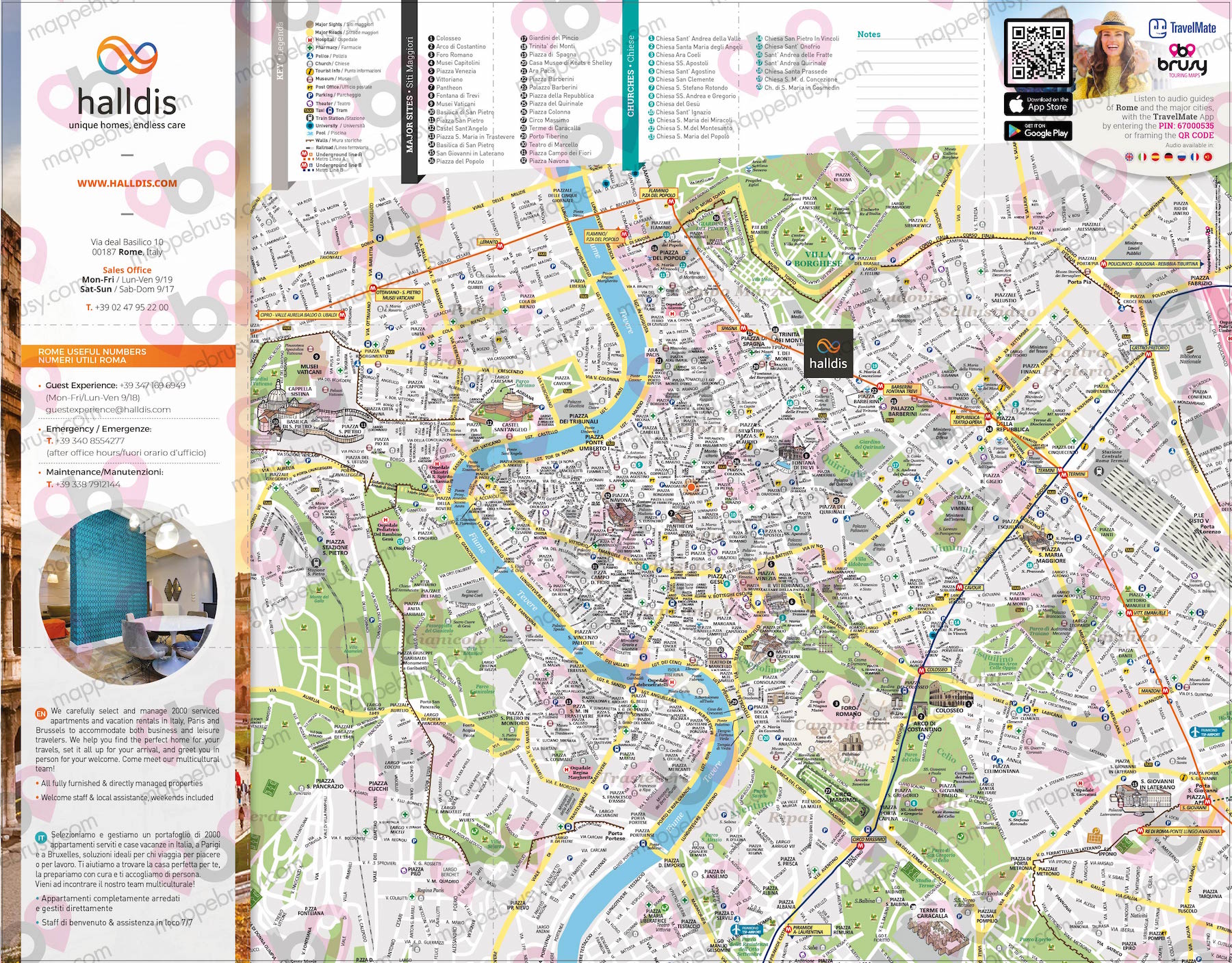Mappa Midium personalizzata Halldis Roma