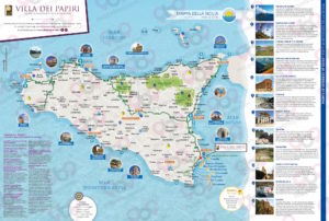 Mappa liscia personalizzata per Villa dei Papiri - Siracusa - Sicilia