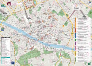 Mappa A3 personalizzata per 1865 Residenza d'Epoca - Firenze