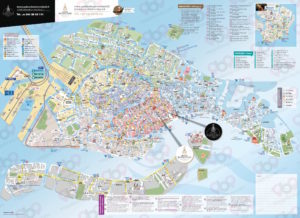 Mappa Grande personalizzata di Venezia per Palace e Hotel Bonvecchiati