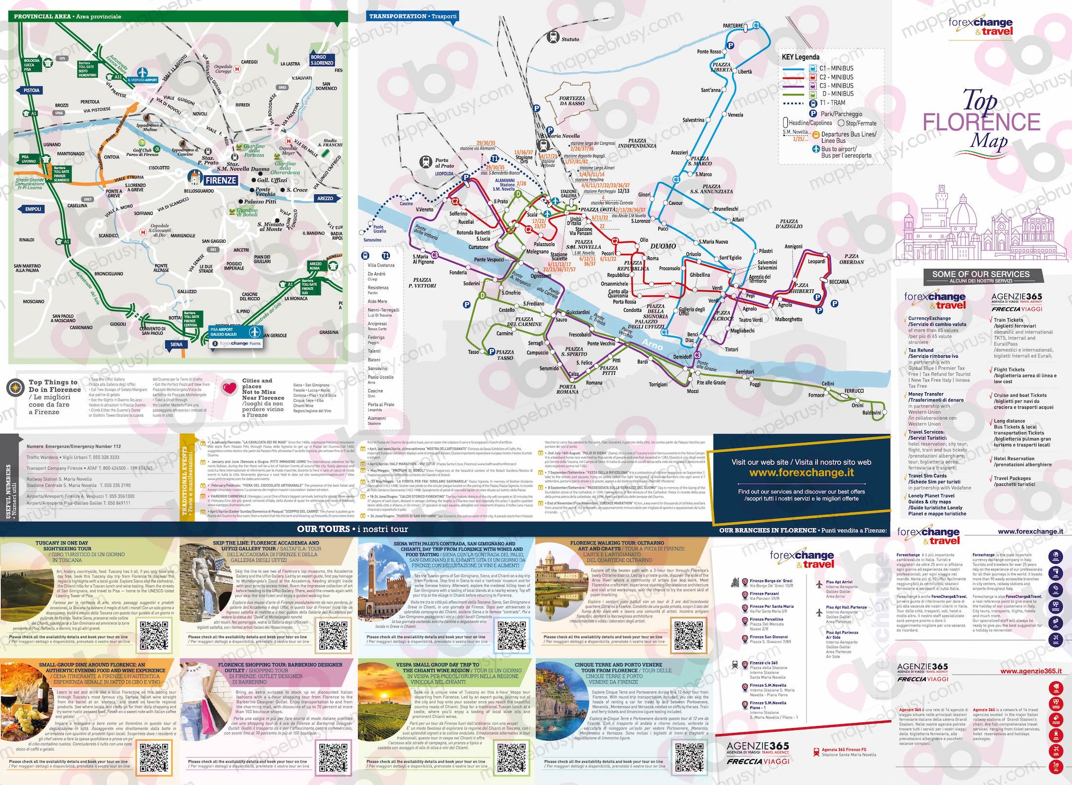 Mappa Grande personalizzata per Forexchange - Firenze