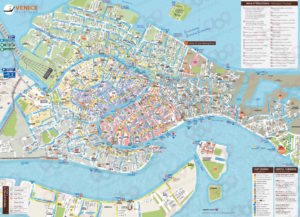 Mappa A3 personalizzata di Venezia per Hyatt Centric Murano Venice