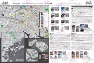 Mappa liscia personalizzata di Venezia e Mestrre per Anda